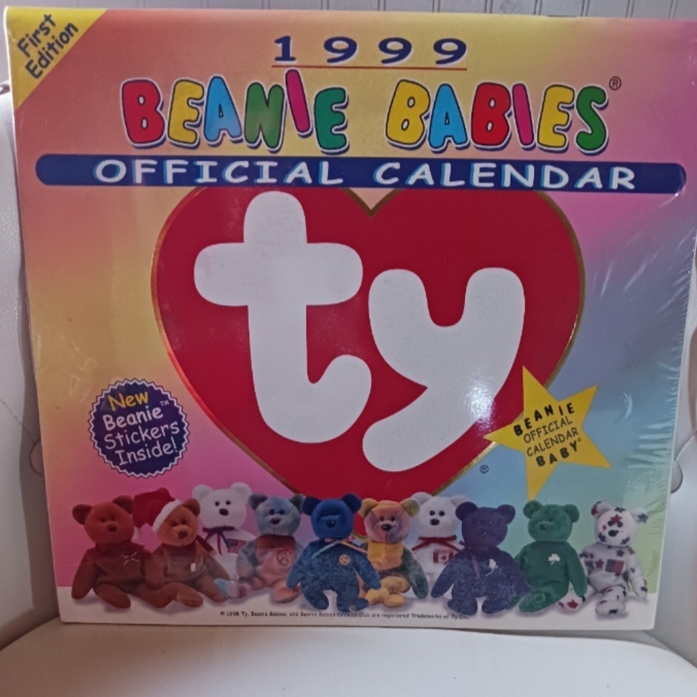 First Edition 1999 TY Calender NWOT